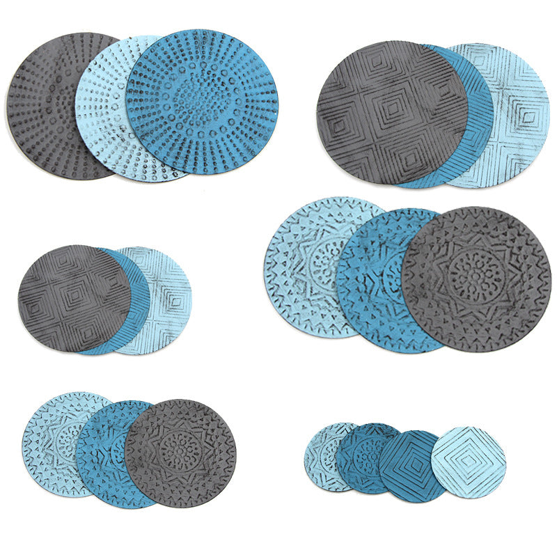 Azure Harmony Iron Wall Medallions