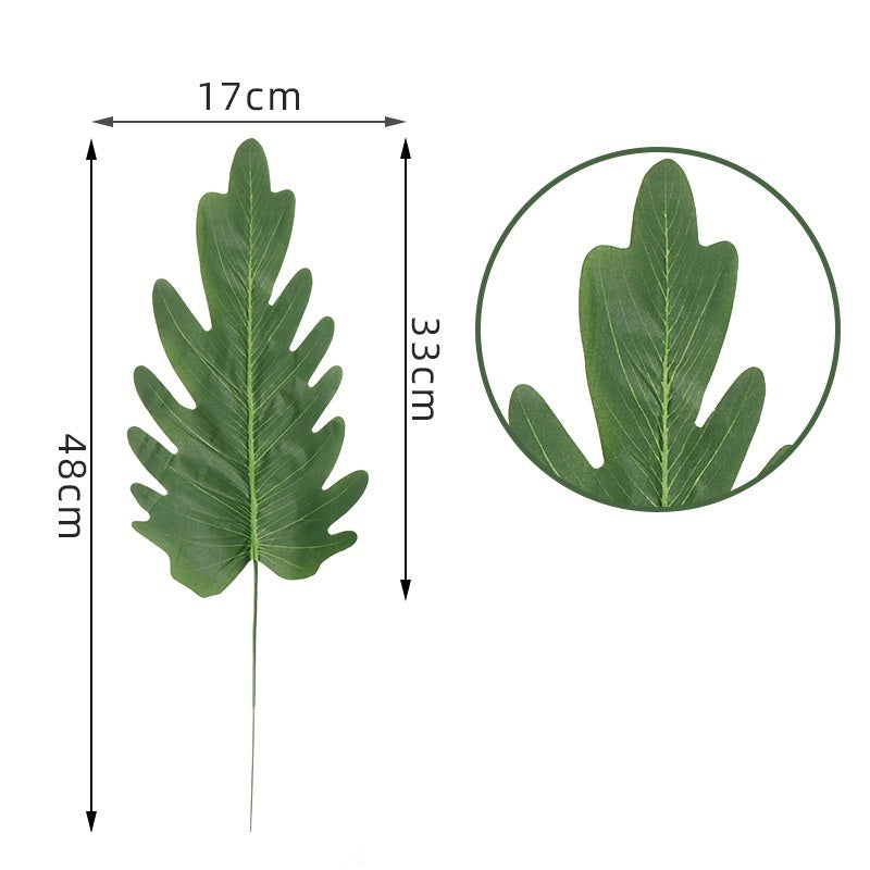 BohoLush Green Leaf Decor Set