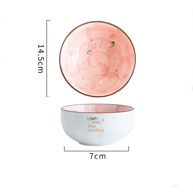 Celeste Ceramic Bowl Set-Galaxy Inspired Design