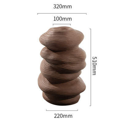 Terra Flow Ceramic Vase – Sculptural Handmade Collection