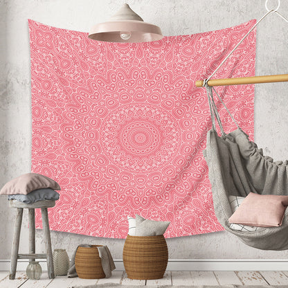 Boho Mandala Wall Tapestry – Rectangular Polyester Hanging Art