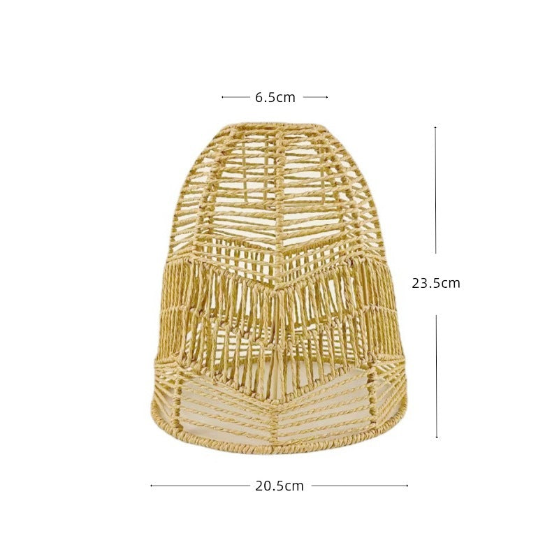 TerraGlow Woven Pendant Lamps – Handcrafted Paper String Shades