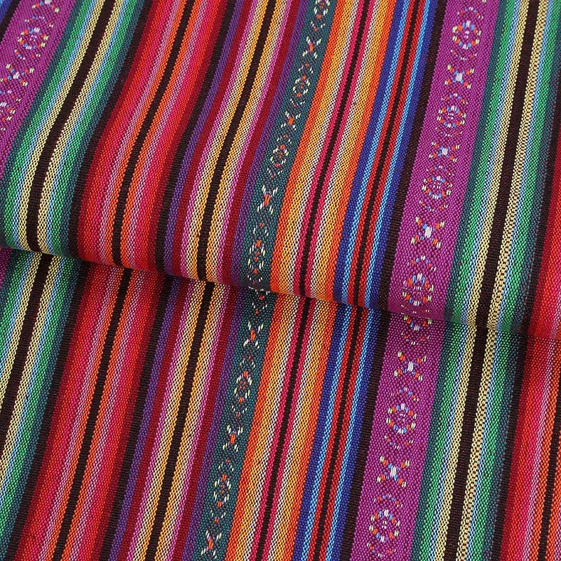 Andean Stripes Multi-Purpose Cotton Blend Fabric 3 Style by Simple Homes
