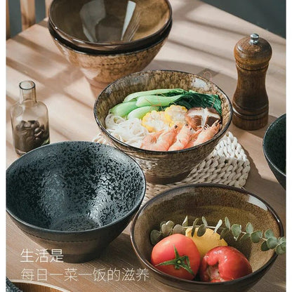 Ash & Amber – Wild Glazed Noodle Bowl by Simple Homes