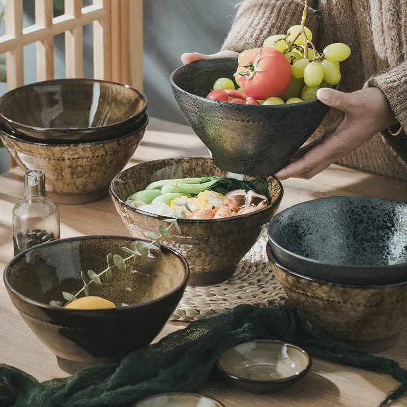 Ash & Amber – Wild Glazed Noodle Bowl by Simple Homes