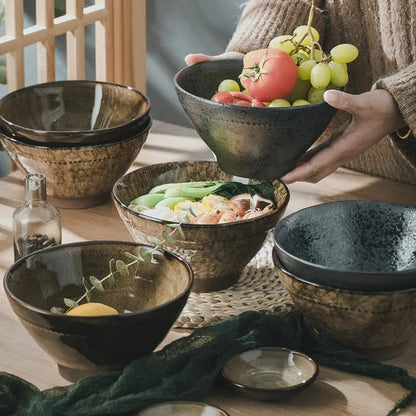 Ash & Amber – Wild Glazed Noodle Bowl by Simple Homes