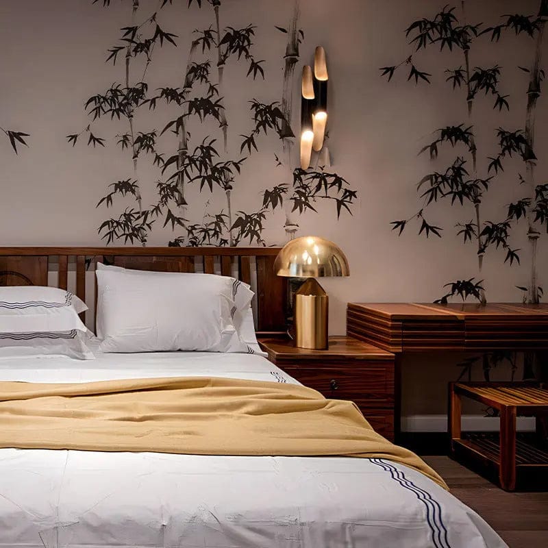 Auréa Touch Lamp – Rechargeable Conical Table Light with 3-Color Dimming by Simple Homes