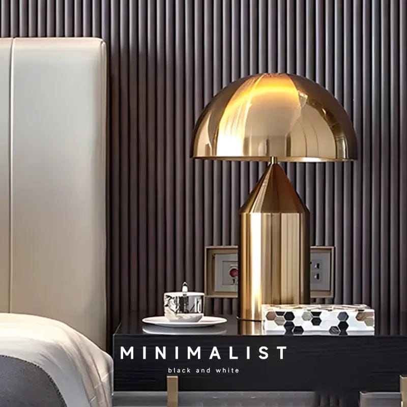 Auréa Touch Lamp – Rechargeable Conical Table Light with 3-Color Dimming by Simple Homes