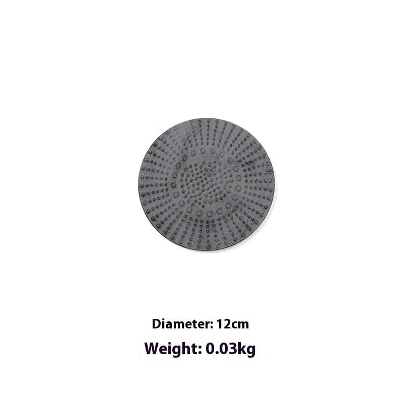 Azure Harmony Iron Wall Medallions Polka Dot Gray Style / 17.5cm Diameter by Simple Homes