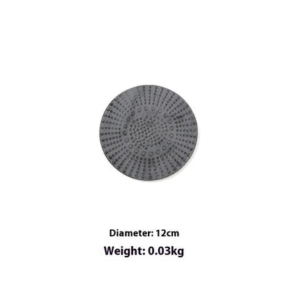 Azure Harmony Iron Wall Medallions Polka Dot Gray Style / 17.5cm Diameter by Simple Homes