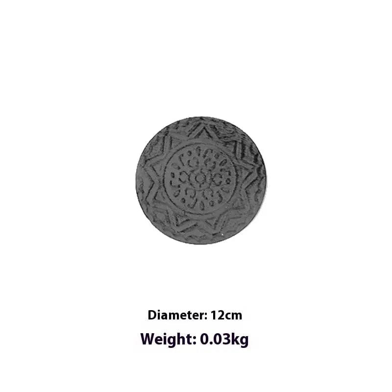 Azure Harmony Iron Wall Medallions Wave Gray Style / 17.5cm Diameter by Simple Homes