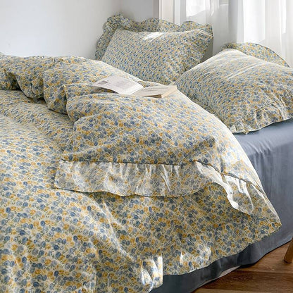 Pastoral Cotton Lace Bedding Set