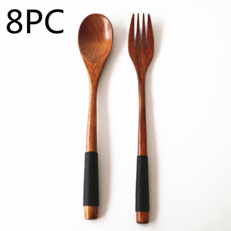 Artisan Wooden Spoon and Fork Set