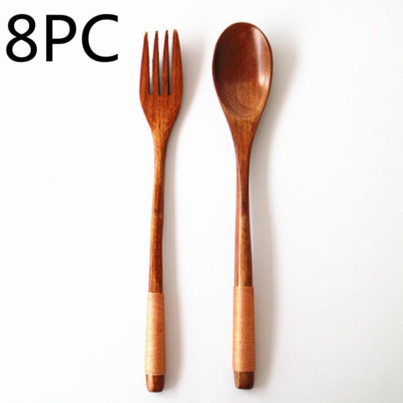 Artisan Wooden Spoon and Fork Set