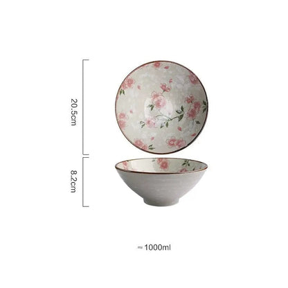 Bloom & Brush Porcelain Dinnerware 2style / 8inches by Simple Homes