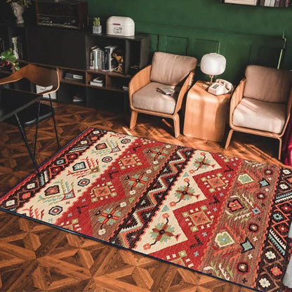 Bohemian Geometric Area Rug – Soft Woven Carpet for Living Room, Bedroom & Sofa | Modern Boho Home Decor C / 60X90CM by Simple Homes