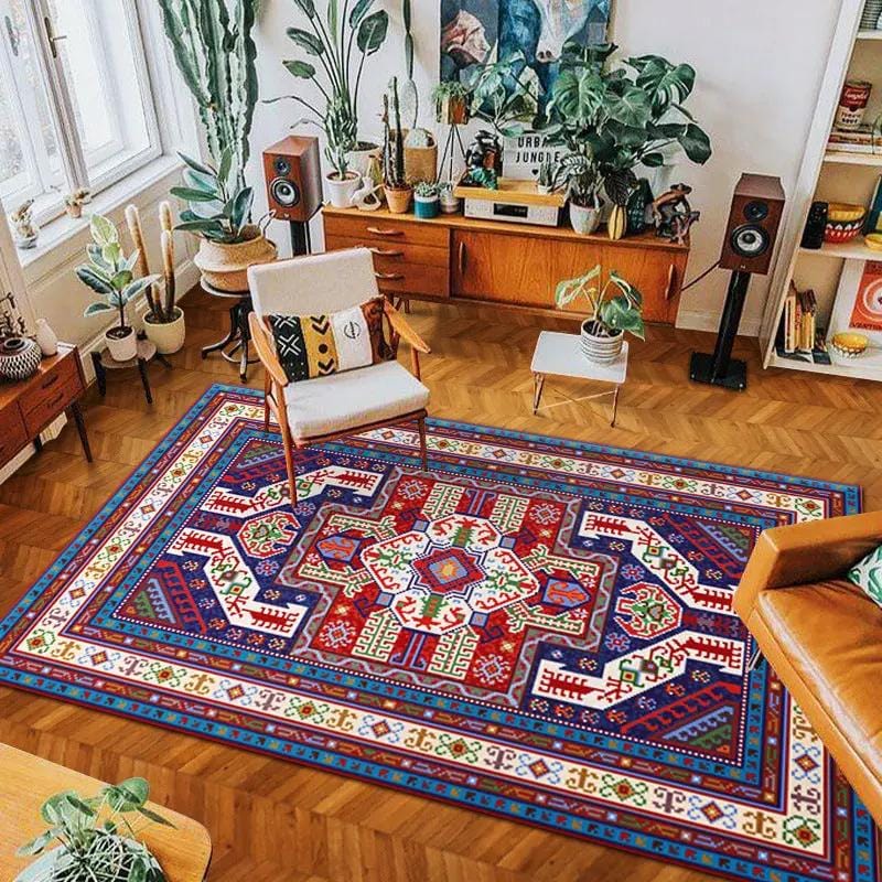 Bohemian Geometric Area Rug – Soft Woven Carpet for Living Room, Bedroom & Sofa | Modern Boho Home Decor O / 60X90CM by Simple Homes