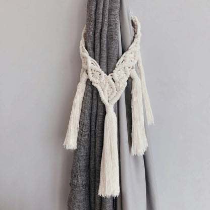 Boho Embrace – Handwoven Curtain Tiebacks by Simple Homes