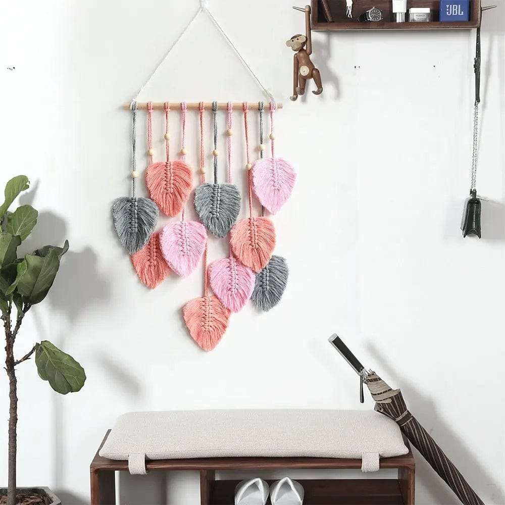 Boho Leaf Weave Wall Hanging by Simple Homes