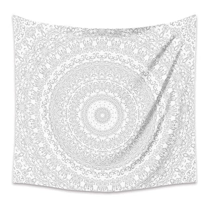 Boho Mandala Wall Tapestry – Rectangular Polyester Hanging Art B / Without velvet / 73x95CM by Simple Homes