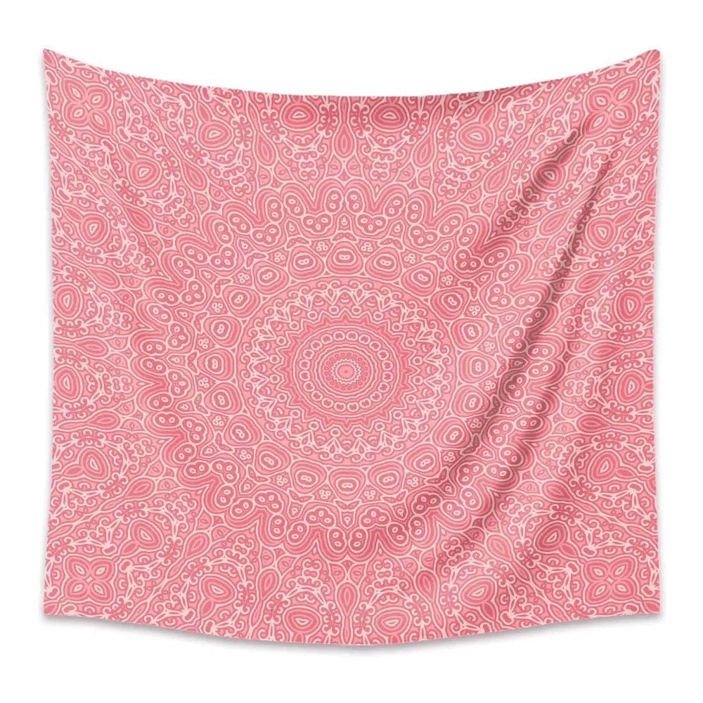 Boho Mandala Wall Tapestry – Rectangular Polyester Hanging Art C / Without velvet / 73x95CM by Simple Homes