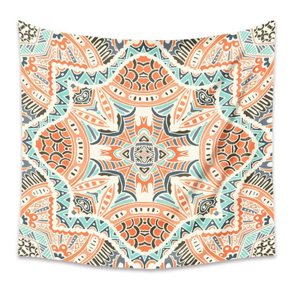 Boho Mandala Wall Tapestry – Rectangular Polyester Hanging Art G / Without velvet / 73x95CM by Simple Homes