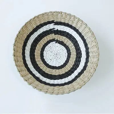 Boho Woven Wall Art Set- Handmade Rattan & Macrame Decor Style 10 / Diameter 20cm by Simple Homes