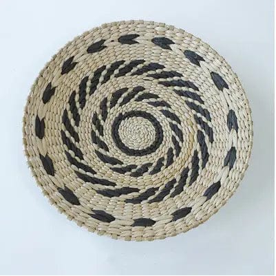 Boho Woven Wall Art Set- Handmade Rattan & Macrame Decor Style 11 / Diameter 20cm by Simple Homes