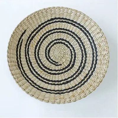 Boho Woven Wall Art Set- Handmade Rattan & Macrame Decor Style 12 / Diameter 20cm by Simple Homes