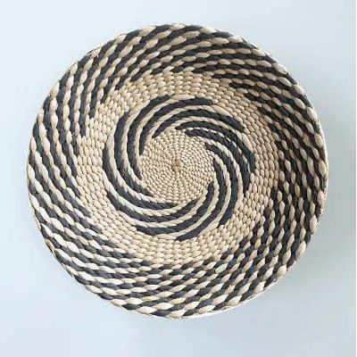 Boho Woven Wall Art Set- Handmade Rattan & Macrame Decor Style 15 / Diameter 20cm by Simple Homes