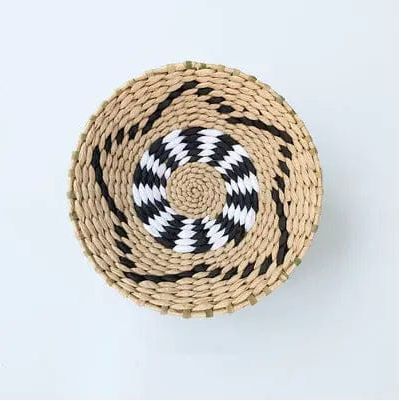 Boho Woven Wall Art Set- Handmade Rattan & Macrame Decor Style 5 / Diameter 20cm by Simple Homes