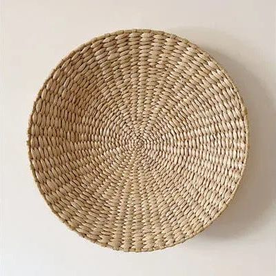 Boho Woven Wall Art Set- Handmade Rattan & Macrame Decor Style 6 / Diameter 20cm by Simple Homes