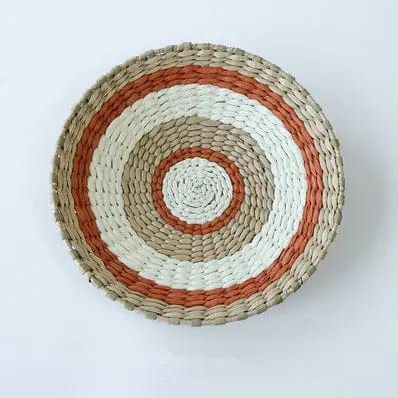 Boho Woven Wall Art Set- Handmade Rattan & Macrame Decor Style 7 / Diameter 20cm by Simple Homes