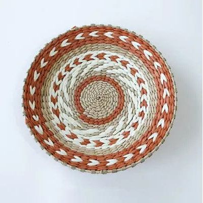 Boho Woven Wall Art Set- Handmade Rattan & Macrame Decor Style 9 / Diameter 20cm by Simple Homes