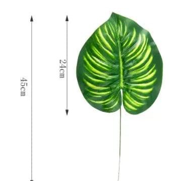 BohoLush Green Leaf Decor Set Watermelon leaves by Simple Homes