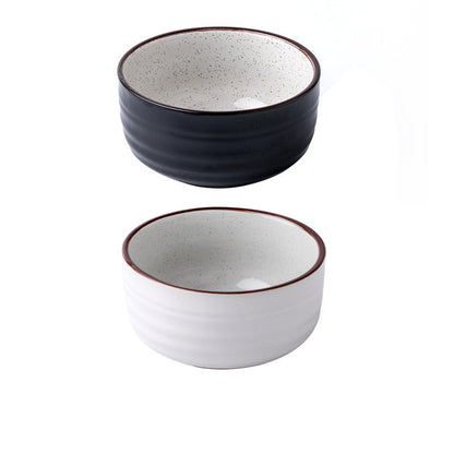 Monotone Ceramic Rice Bowel- Modern Japanese Style
