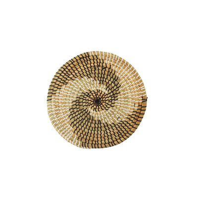 Handwoven Seagrass Wall Plate Set – Boho Nordic Style (3-Piece)