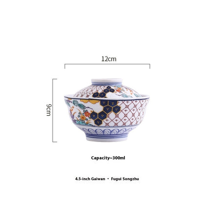 Whispers of Japan – Porcelain Stew Bowl with Lid