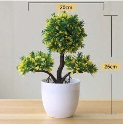 Zen-Style Artificial Bonsai Tree-Realistic Home Accent