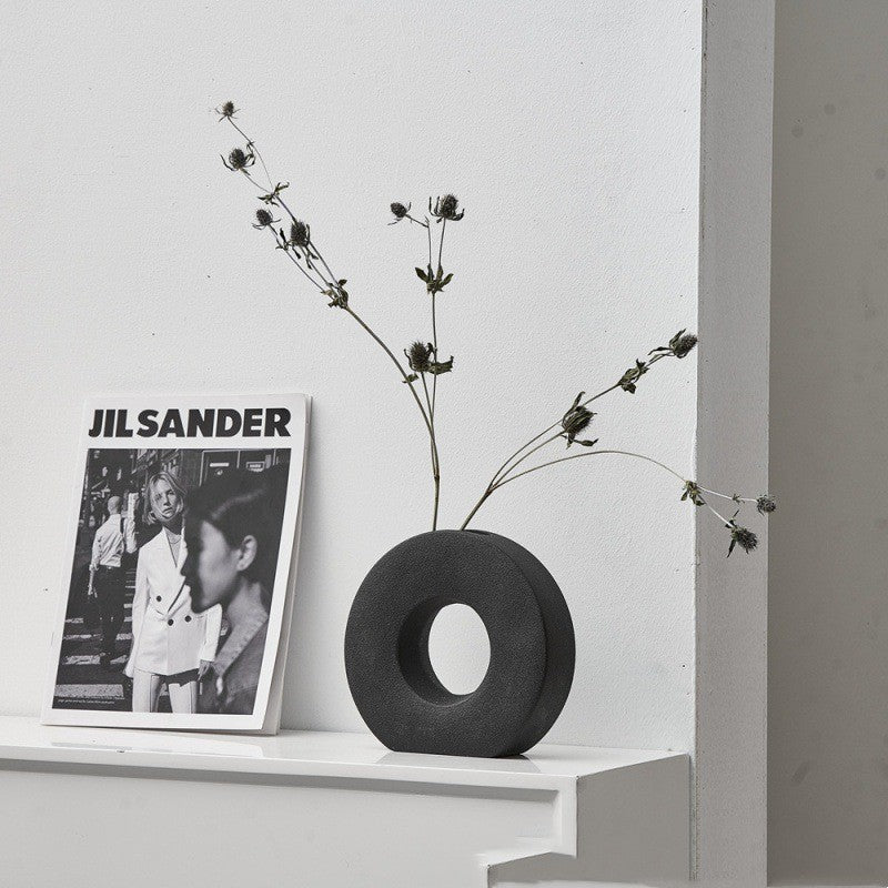 Luna Ring Ceramic Vase Collection
