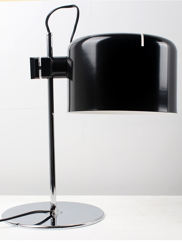 LumoArc™ Minimalist Black & White Table Lamp – Modern Living Room Accent