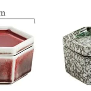 Celestial Hexagon Porcelain Serving Plate with Lid – Japanese-Inspired Snack Dish by Simple Homes