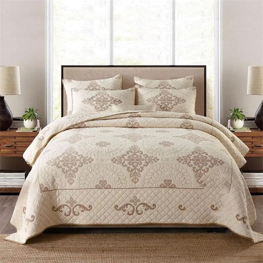 Château Cotton – 3-Piece Quilted Bedspread Set by Simple Homes