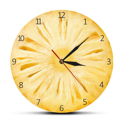 Citrus Slice Acrylic Wall Clock – Fresh Fruit-Inspired Modern Decor Yellow / 30x30cm by Simple Homes