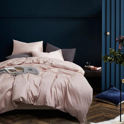 CloudBliss™ Satin Touch Bedding Set – 4-Piece Soft Luxe Collection Lotus color / 1.5m bed fourpiece set by Simple Homes