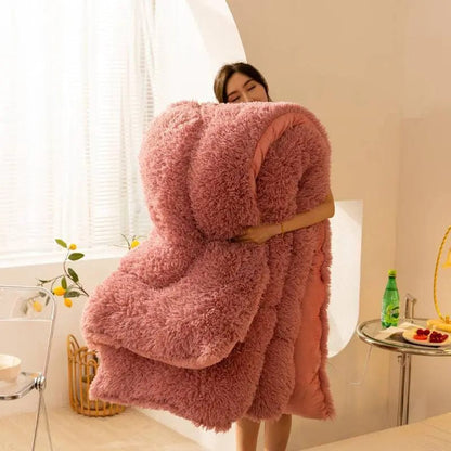 CloudNest Double-Sided Velvet Winter Quilt by Simple Homes