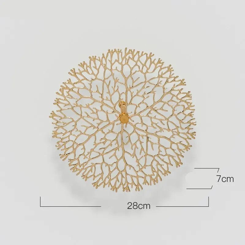 Coral Tree & Carp Wall Sculpture – Luxe Metal Wall Art Coral / M by Simple Homes