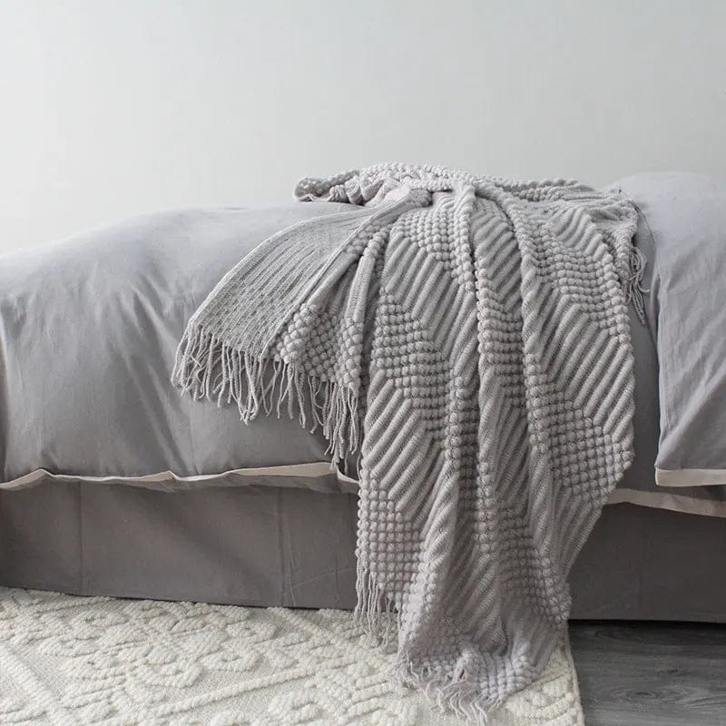 CozyWaffle Textured Throw by Simple Homes