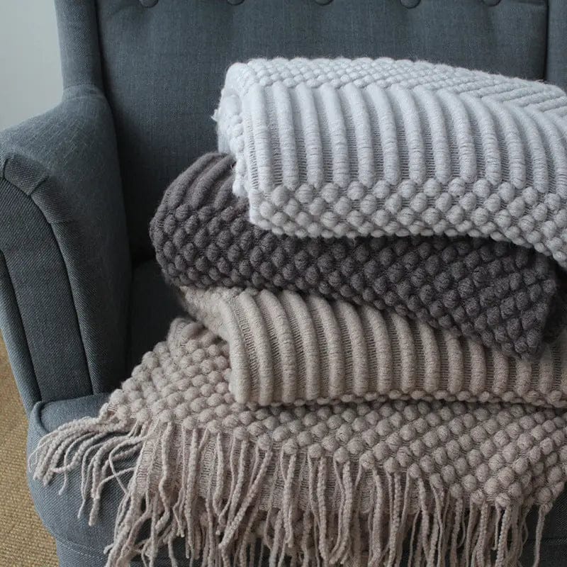 CozyWaffle Textured Throw by Simple Homes