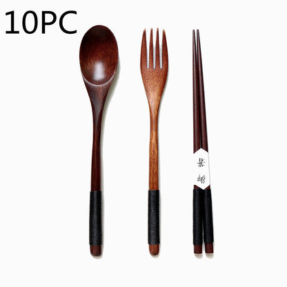 Artisan Wooden Spoon and Fork Set